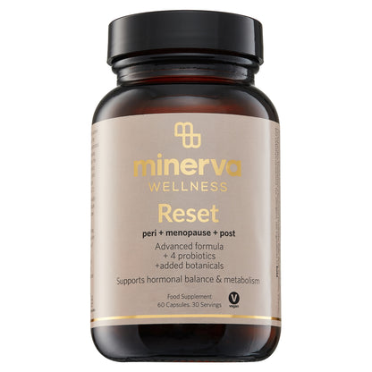 Minerva Reset - Menopause Support with Adaptogenic Botanicals & Probiotics | 30 servings.
